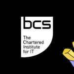 BCS, The Chartered Institute for IT logo with french fries