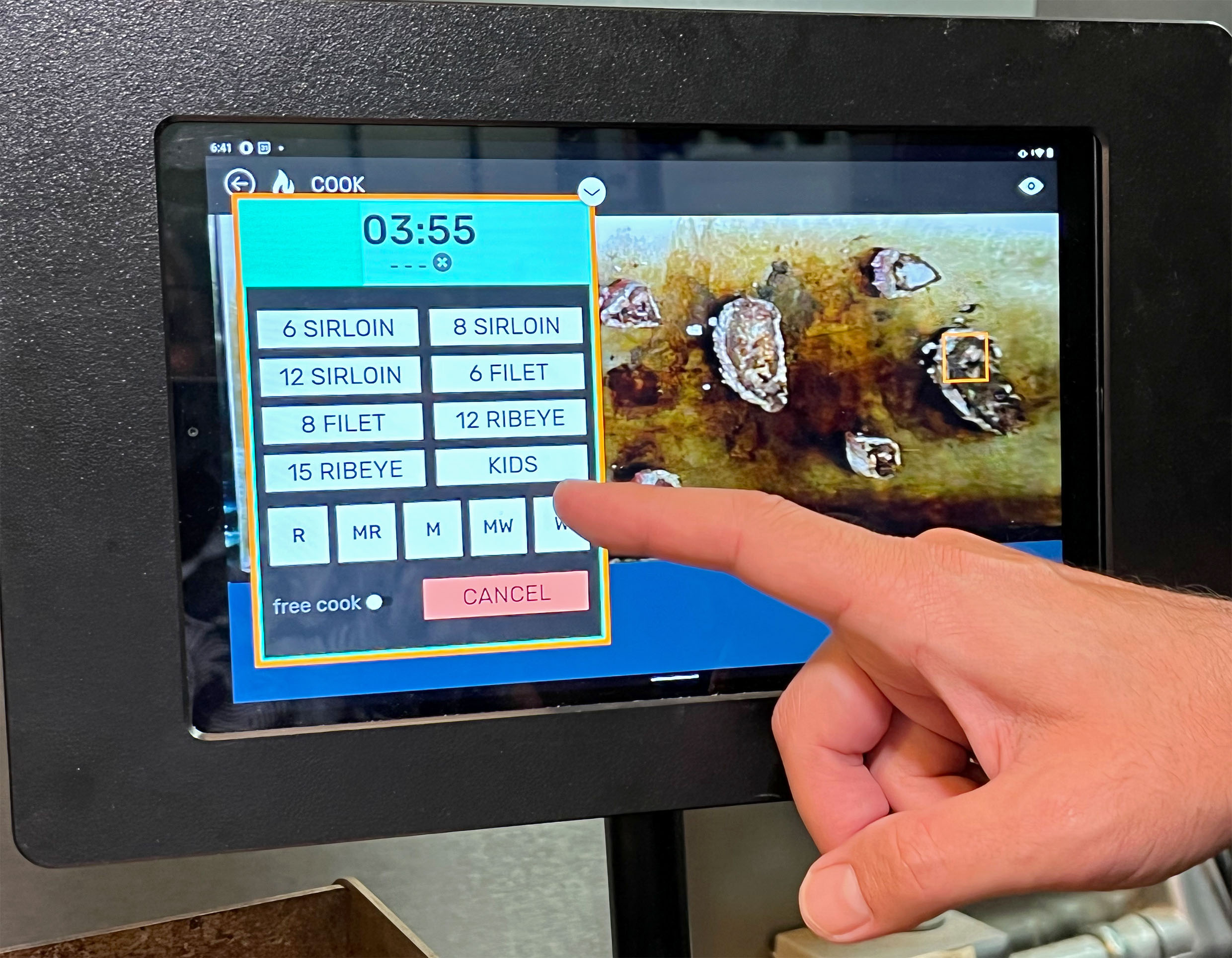 Miso Robotics CookRight Grill Touchscreen