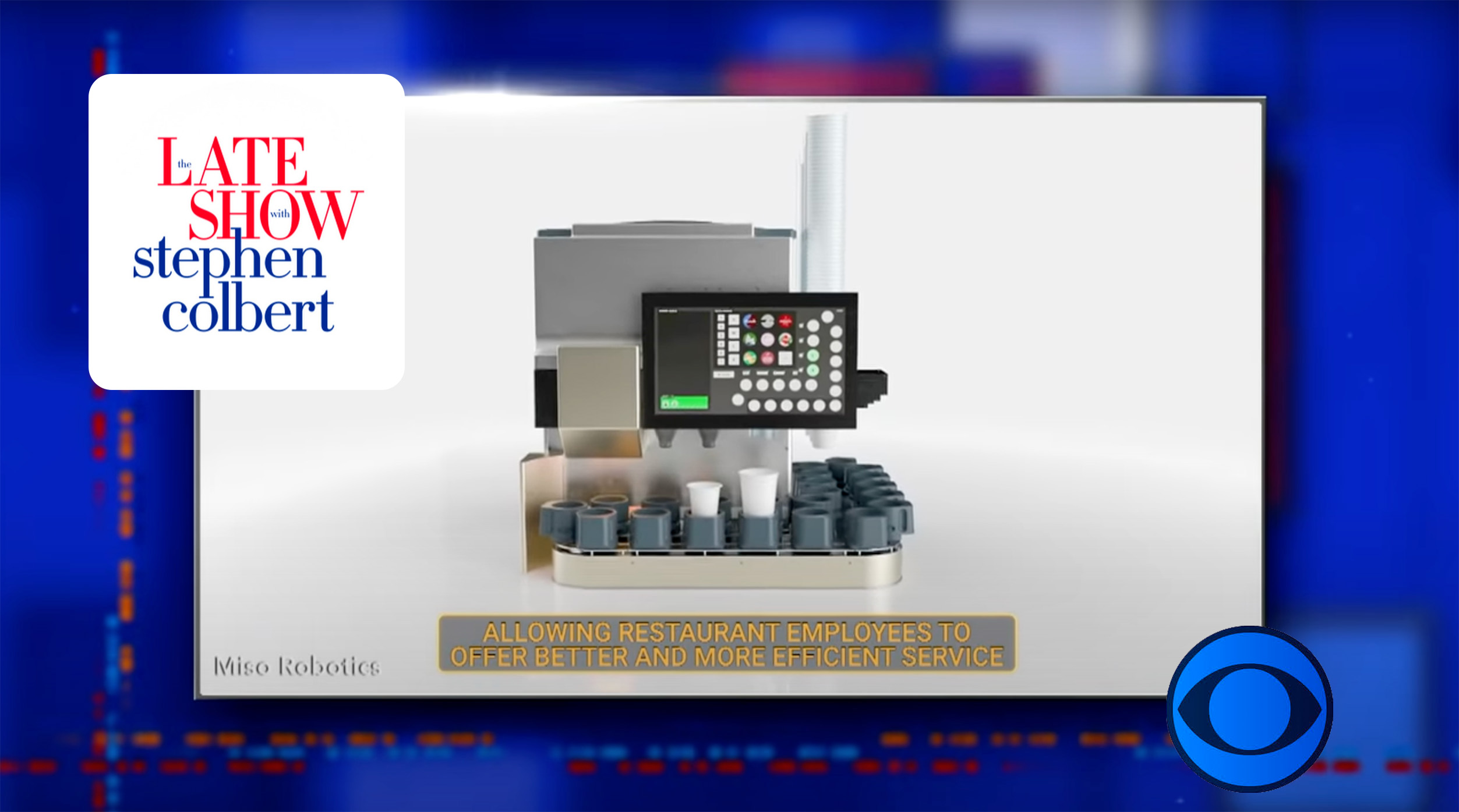 Miso Robotics and Sippy are Featured on the Late Show with Stephen Colbert