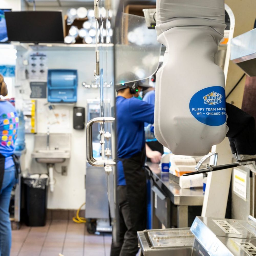Flippy at White Castle #42 in Merrillville, Indiana Flippy at White Castle #42 in Merrillville, Indiana