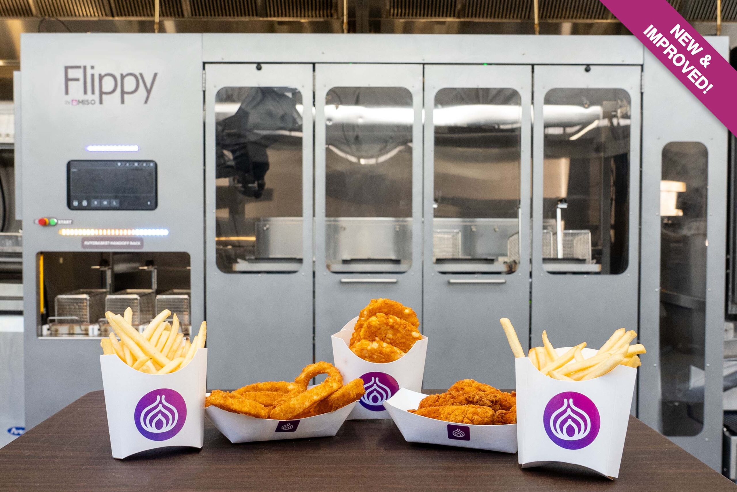 Flippy Fry Station (Next Gen) by Miso, with food, new and improved